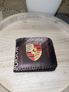 Brown Leatherette Men's Wallet - Logo